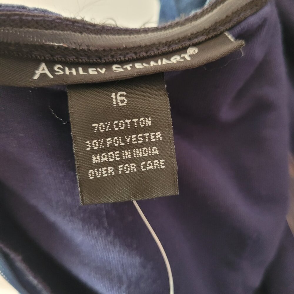 Strapless Denim Jumpsuit Ashley Stewart Romper Size 16 - Picture 7 of 15